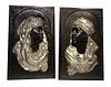 A Pair of plaques Depicts two Arabian figures by Arthur Waagen (German)