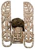 New Ireland Malanggan Carved Wood Mask with Stand