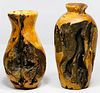 J W Campbell (American, 20th Century) Turned Wood Vases