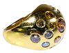 Ron Ray 18k Gold and Semi-Precious Gemstone Ring