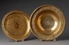 Two Engraved Brass Dishes.