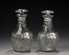 Pair of Irish Waterford Cut Glass Decanters.