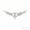 Lacloche Freres Belle Epoque Platinum and Diamond Brooch