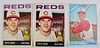 Three Pete Rose Baseball Cards