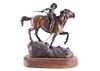 1861 Pony Express Mail Bronze by Bob Scriver c1991