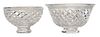 Two Waterford Cut Crystal Footed Bowls
