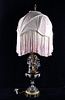 Ornate Victorian Table Lamp with Decorative Shade