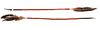 Sioux Polychrome Painted Metal Tip Arrows 1890-