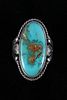Navajo Fred Peshlakai Silver Turquoise Ring