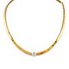 A 18K two-color gold and diamond necklace