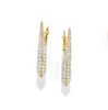 A 18K two-color gold and diamond earrings