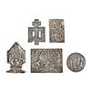 Five antique silver objects
