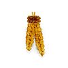 A 18K yellow gold and colored gemstone brooch