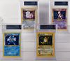 4PC 1999 Pokemon Base Shadowless BGS 9 Card Group