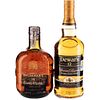 Lot of Whisky. Buchanan's. 18 years and Dewar's. 12 years. Blended. Scotch whisky. Pieces: 2.