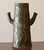 Arts & Crafts Brass Tree-Trunk Vase c1910 "The