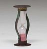 Arts & Crafts Hammered Copper Hour Glass c1910