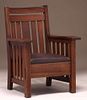 Harden Furniture Co Wavy Arm Chair c1910