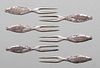 Set of 6 Arts & Crafts Sterling Silver Corn Holders