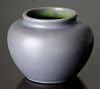 W.J. Walley Pottery Matte Purple & Green Vase c1910