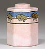 Saturday Evening Girls Pottery 6-Sided Vase 1919