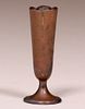 Arts & Crafts Hammered Copper Fluted Stem Vase c1910