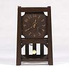 Early Stickley Brothers oak mantle clock c1902