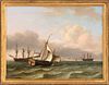 THOMAS LUNY (St. Eve, 1759 - Teignmouth, 1837) - Coastal landscape with boats