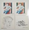 Group, Four Lithographic Works David Hockney
