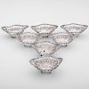 English Sterling Nut Dishes 