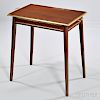 Brass-inlaid Mahogany Occasional Table