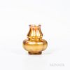 Tiffany Studios Gold Favrile Gourd Vase