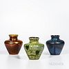 Three Imperial Art Glass "Lead Lustre" Vases