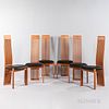 Six Costantini Pietro Mackintosh-inspired Side Chairs