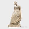 Clivia Calder Morrison (American, 1909-2010) Stoneware Sculpture of a Young Woman