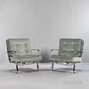 Two Mies van der Rohe-style Lounge Chairs by Sedia
