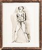 Attributed to Konrad Cramer (German/American, 1888-1963)      Standing Nude.