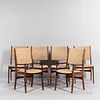 Six Rosewood Dining Chairs