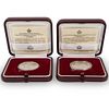 (2 Pc) San Marino Silver Proof Coins