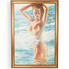 Nude Oil On Canvas Painting