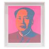 Andy Warhol. Mao – Hot Pink Con sello en la parte posterior “Fill in your own signature". Serigrafía. Enmarcada. 86 x 75 cm