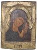 Exhibited 19th C Russian Icon, Kazan Mother of God