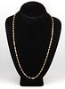 Modern Italian 14K Yellow Gold Chain Link Necklace