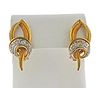 1960s 18k Gold Diamond Earrings 