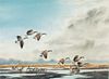 Arthur M. Cook (b. 1931)  Geese Pitching In
