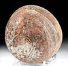 Greek Hellenistic Megarian Molded Pottery Bowl