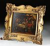 Framed 19th C. Painting after David Teniers the Younger