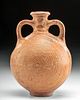 Fine Mycenaean Bi-Chrome Pilgrim Flask