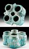 Islamic Glazed Pottery Spice Jar