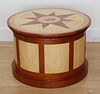 Peter Culbertson Custom Built Round Drum Shaped Nantucket Island Table
